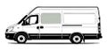 Sivuikkuna, vasen/oikea, vihre&auml;, Iveco Daily, 1999-2014