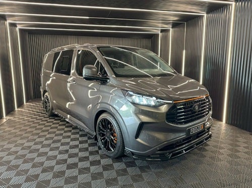 Sivuikkuna, vasen, tumma, tasaisella edest&auml; taakse liukuvalla luukulla, Ford Transit Custom 23-> / VW T7
