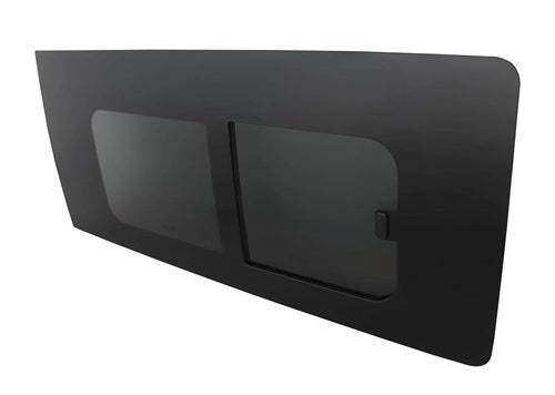 Sivuikkuna, oikea, vihre&auml;, edest&auml; taakse liukuvalla luukulla, Ford Transit Custom 23-> / VW T7