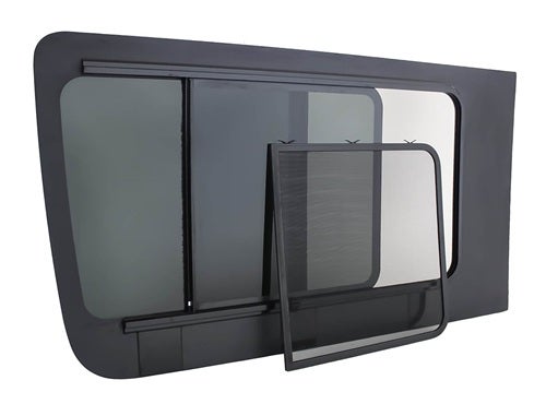 Sivuikkuna, oikea, tumma, hyttysverkollisella liukuluukulla, Crafter / Sprinter, 2006-> (L2/L3/L4)