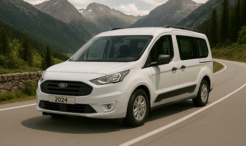 Sivuikkuna, vasen, tumma, Ford Transit Connect / VW Caddy