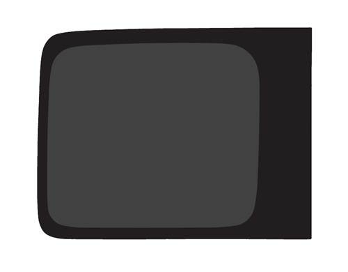 Sivuikkuna, vasen, tumma, Ford Transit Connect / VW Caddy